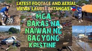 Mga bakas na naiwan ng Bagyong Kristine Laurel Batangas Flash flood and landslide [upl. by Aleina430]