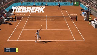 TIEBREAK  Nick Kyrgios Vs Roger Federer I Madrid Masters I Expert Difficulty PS5 [upl. by Bianca]