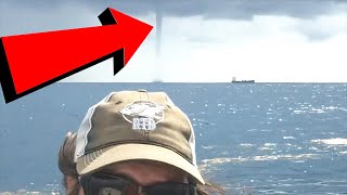 Florida Waterspout Chases Fisherman In Their Boat [upl. by Eatnwahs]