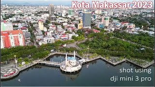 Melihat Kota Makassar Dari Pantai Losari  Drone View 4K [upl. by Rocca]