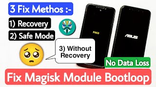 FIX Magisk Module BOOTLOOP In Any Phone Delete Modules Using TWRP Fix Magisk Bootloop Without TWRP [upl. by Danialah417]