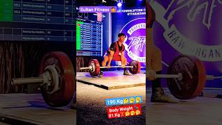 PRO 190Kg Deadlift🇮🇳weight 81Kg shorts😱 powerlifting viralshort 🥱 [upl. by Aruol]