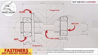 Bolt Nut with washer Assembly Screw Fasteners [upl. by Asilrak]