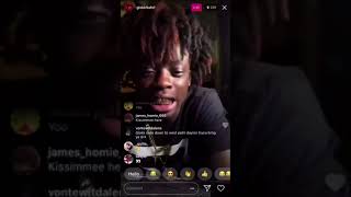 Glokknine freestyles on live ig [upl. by Gillead703]