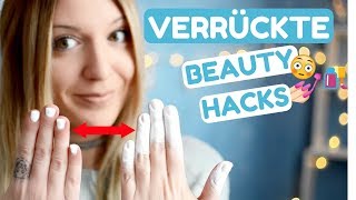 Verrückte BEAUTY HACKS💅 Nagellack perfekt auftragen Nagellackentferner DIY l Kathinska [upl. by Epillihp679]