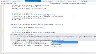 Lesson 126 Deserialize an XML file back into an object [upl. by Nirad408]