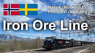 TRAIN DRIVERS VIEW Iron ore trains above the polar circle The Iron Ore Line [upl. by Melosa]