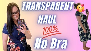 4K Transparent Summer Dresses Try On Haul  No Bra [upl. by Billen925]