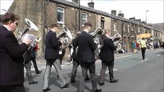 Whit Friday 2022 Hepworth Band at Greenfield [upl. by Janelle]