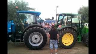 John Deere vs Landini tempi di aratura Cupra Marittima AP [upl. by Poock]