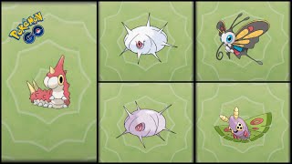 Pokemon Go Evolving Wurmple into Silcoon amp Beautifly and Cascoon amp Dustox [upl. by Secilu]