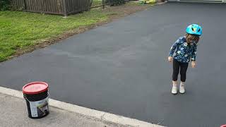 Rustoleum Premium Epoxy Shield Asphalt Driveway Sealer review [upl. by Vinson571]