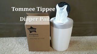 Tommee Tippee Simplee Diaper Pail cheaper than Diaper Genie [upl. by Ahsitnauq710]