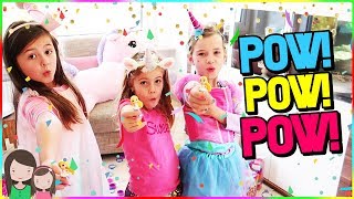 3 Mädchen und 1 Einhorn Party 😍 Party Pop Teenies mit Lulu amp Leon und Spielzeugtester 😍 [upl. by Hgieloj]