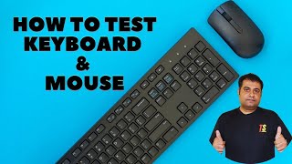 How to Test Keyboard amp Mouse when buying second hand PC or Laptop [upl. by Edveh]