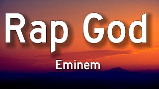 Eminem  Rap God Lyrics [upl. by Shalne]