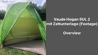 2023 Leichtes 2 Pers Zelt Vaude Hogan SUL 2P mit Zeltunterlage  Overview [upl. by Flo]