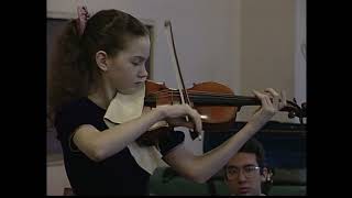 14 yr old Hilary Hahn recital 19940324 Fort Collins CO [upl. by Aracal]