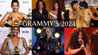 Grammy’s 2024  Best Performances Jay Z’s Speech  Fashion Reviews [upl. by Netsirk]