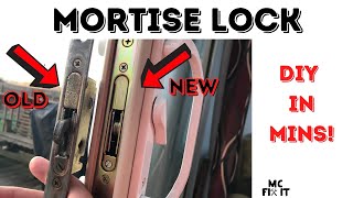 How to Replace a Sliding Glass Door Mortise Lock Complete Guide [upl. by Leamiba]