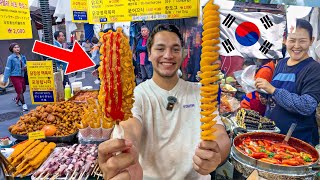 Probando COMIDA CALLEJERA RARA en Corea del Sur 🇰🇷😱 ¡TODO CRUDO [upl. by Ydnew]