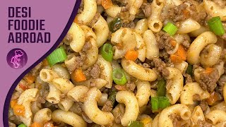 Keema Macaroni Pasta Recipe  Easy amp Tasty Minced Beef amp Vegetable Qeema Macaroni for Kids [upl. by Annez]