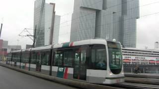 RET trams and Cruise Ships Rotterdam [upl. by Yraunaj391]