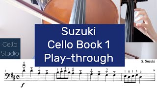 Suzuki Cello Book 1 Tutorial Playthrough [upl. by Coplin]