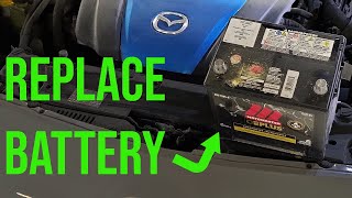 How to EASILY Replace the Battery  Mazda 3 20102013 [upl. by Adnohsal]