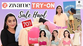 My Zivame MUST HAVES  Upto 70 Off SALE HAUL  Best Bras Cami Shape wear  Swim Dress amp More [upl. by Kezer]