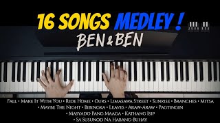 BenampBen Piano Medley  16 Songs in 8 Minutes  Piano Cover with Strings with Lyrics [upl. by Kendy]