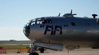 Boeing B29 Superfortress quotFIFIquot Takeoff and Landing [upl. by Hgielyk127]