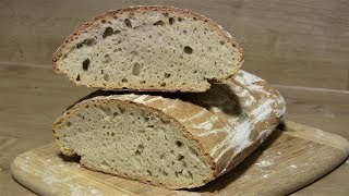 Brot selber backenHelles SauerteigbrotSauerteig Brot mit Dinkel und Weizenmehl [upl. by Rehteh9]