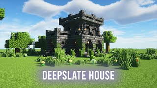 Minecraft Building A Deepslate House [upl. by Luebke]