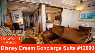 Disney Dream Stateroom Tour Category 2A – Concierge 1Bedroom Suite with Verandah 12000 [upl. by Warfore842]