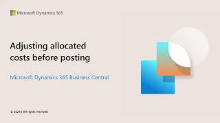 Adjust cost allocations before posting [upl. by Wain463]