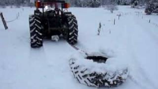 Grooming the crosscountry ski trails up on the farm [upl. by Ammej]