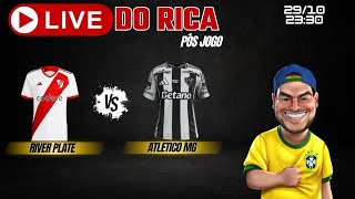 Live pós jogo  River Plate x Atletico MG [upl. by Nnylarak]