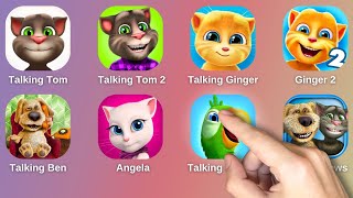 TALKING TOM 12 TALKING GINGER 12 TALKING BEN TALKING ANGELA TALKING PIERRE TALKING NEWS [upl. by Hayyifas]