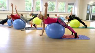 Pilates mit dem Gymnastikball Teil 2 [upl. by Enelie]