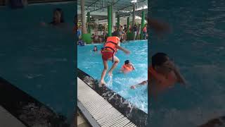 Boy and Cashew Neath go swimming at Menh Hour Swimming Pool Phnom Penh Cambodia 1 [upl. by Stringer841]