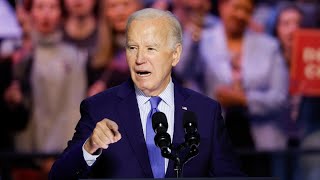 Joe Biden starts ‘making up words’ at Virginia rally [upl. by Aurilia]