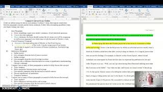 ENG 101 CompareContrast Essay Outline Walk Through [upl. by Lemmuela771]