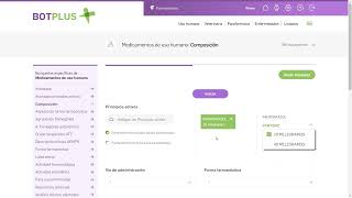 Cómo buscar un medicamento por su composición en la base de datos BOT PLUS [upl. by Caplan]