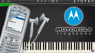 MOTOROLA ROKR E1 RINGTONES IN SYNTHESIA  Piano Tutorial [upl. by Burleigh]