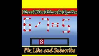 Solve the puzzle by moving 1 stick Puzzle game for science exhibitionMatchstick puzzle with answer [upl. by Assenay]