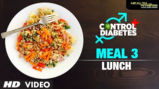 CONTROL DIABETES  Meal 03 Lunch  Program by Guru Mann [upl. by Wakerly748]