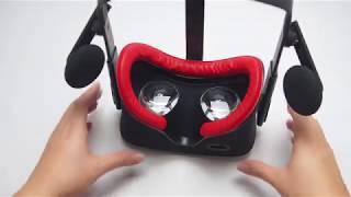 How to install the Oculus Rift Foam Replacement PU Leather Red [upl. by Peltz]