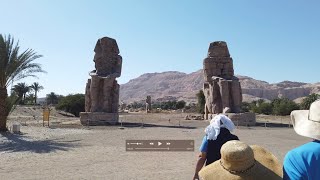 Giant Megalithic Human Sculptures At The Ramesseum And Memnon Near Luxor In Egypt [upl. by Perrins]