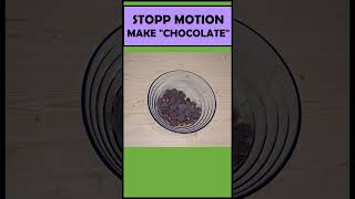 Stop Motion  Make Chocolate  ASMR stopmotion asmrsounds chocolate food funny snacks [upl. by Uhsoj]